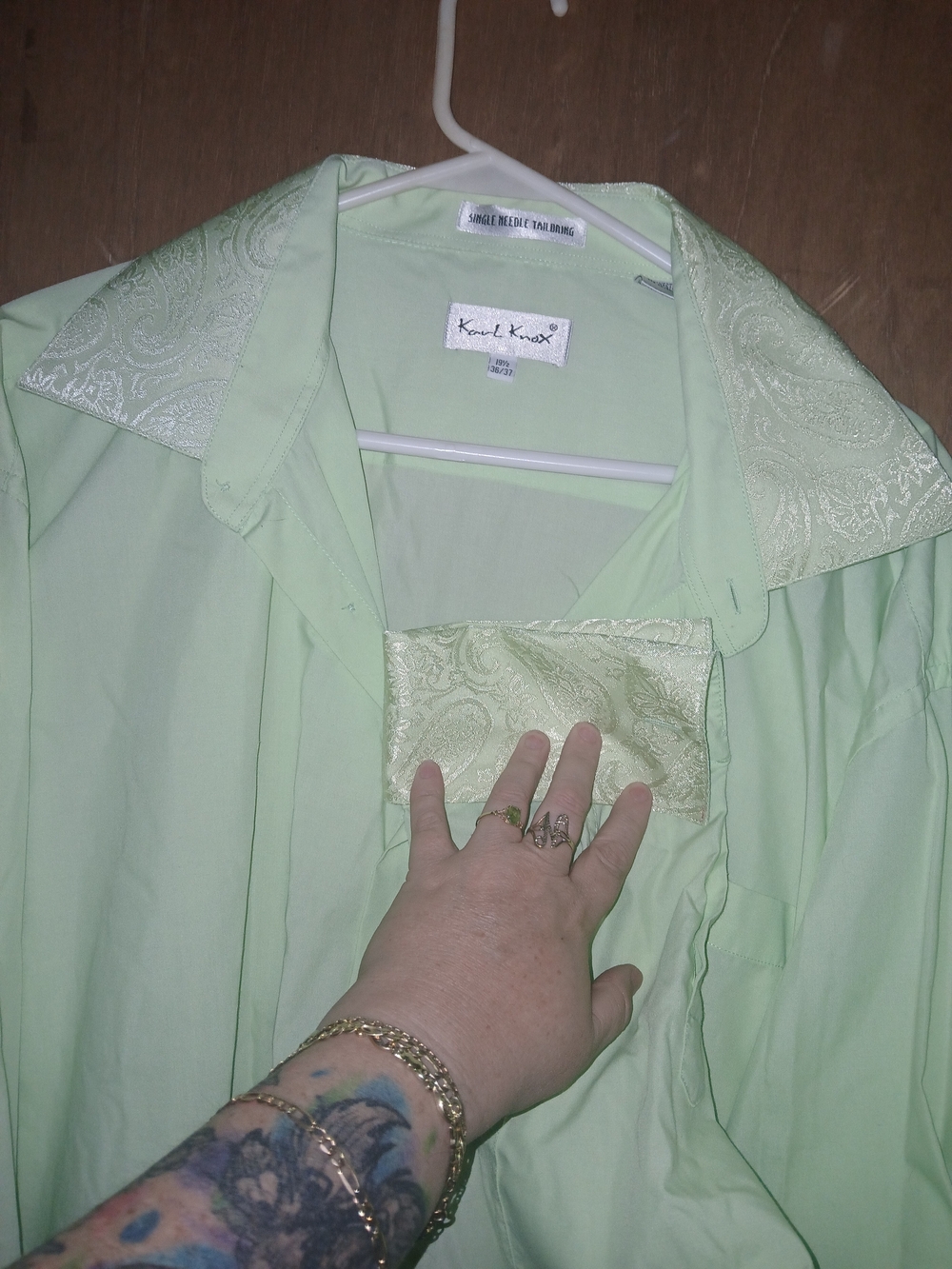 Men's Light Green Dress Shirt